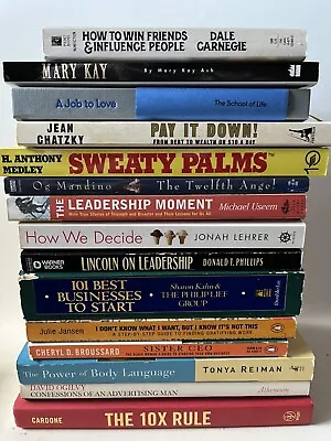 Entrepreneur Business 15 Book Lot Mary Kay Cardone Dale Carnegie Mandino Ogilvy • $39.99