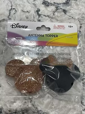 Rose Gold Mickey Mouse And Rose Gold Minnie Mouse Antenna Topper • $11.99