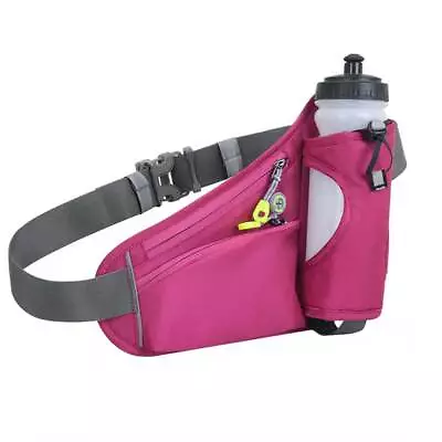 Running Belt Waist Bag Outdoor Sport Fanny Pack 3 Color With Water Bottle Holder • £10.07