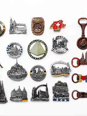 World Tourism City Landmark Tourism Travel Souvenir 3D Metal Fridge Magnet H3 • $4.99