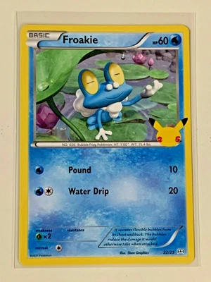 $0.99 • Buy 2021 Pokemon 25th Anniversary Mcdonalds Promo 22/25 FROAKIE Non Holo