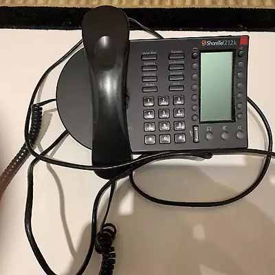 Shoretel 212k Ip Business Black Voip Phone • $90