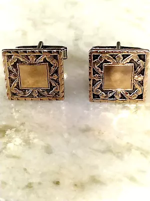 Pre 1960 Plafina Mexico 10k Gold & 925 Silver Eagle Hallmark Cufflinks No Mono • $69