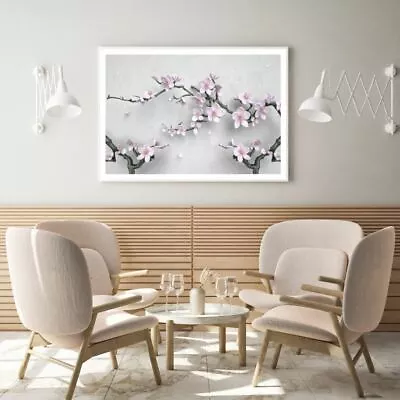 $12.90 • Buy 3D Flower Tree Branch Design Print Premium Poster High Quality Choose Sizes