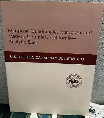 Krauskopf KB / Mariposa Quadrangle Mariposa And Madera Counties California 1st • $25.30