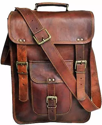 Genuine Distressed Leather Shoulder Bag Satchel For Men Messenger Bag Ipad Case • $40.42