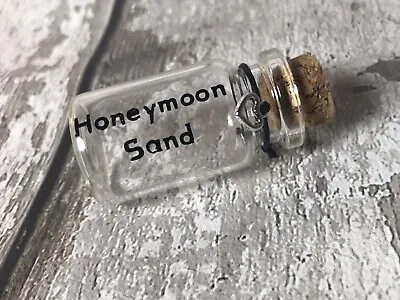 Honeymoon Sand Bottle Small Honeymoon Gift Keepsake Wedding Gift • £6.99