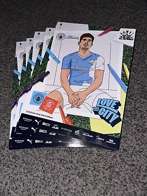 Manchester City Vs Luton Town Official Matchday Programme 13/4/2024 • £4