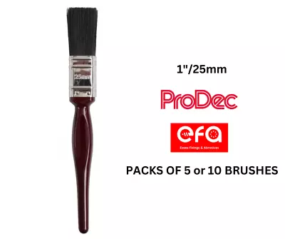 One Inch Paint Brushes 1  | 25mm Prodec Mixed Bristle All Purpose Paint Brushes • £9.95