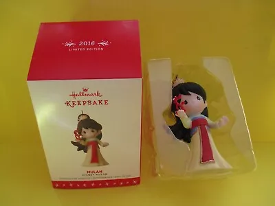 2016 Hallmark Disney Mulan Precious Moments Porcelain Ltd Ed SDB W/ Price Tab • $32.50