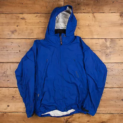 £29.99 • Buy Marmot Windbreaker Jacket M Gorpcore Full Zip Hooded Blue Outdoor Hiking