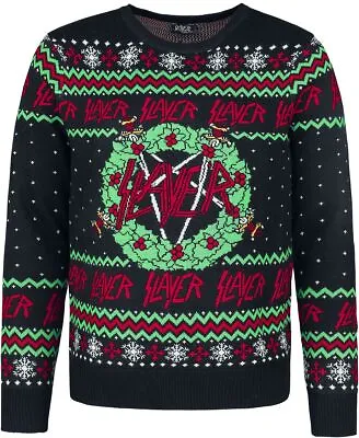 Bravado Men's Slayer Holiday Sweater Christmas Jumper Trash Metal Band • $88