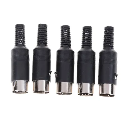 5 Pin Male DIN Plug Socket Solder Terminals Connector:da • £4