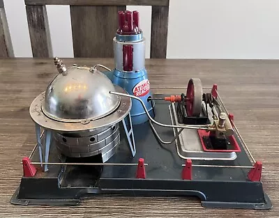 Vintage Marx Linemar Tin Steam Engine Atomic Reactor Toy Must See • $178.01