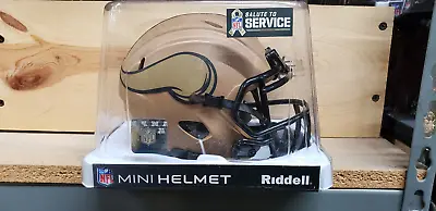 Minnesota Vikings Salute To Service 2023  Replica Mini Helmet Nfl Riddell • $32.95