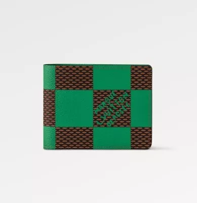 Louis Vuitton Pharrell Multiple Wallet Green Damier 🔥w/receipt New From Paris ! • $691.66