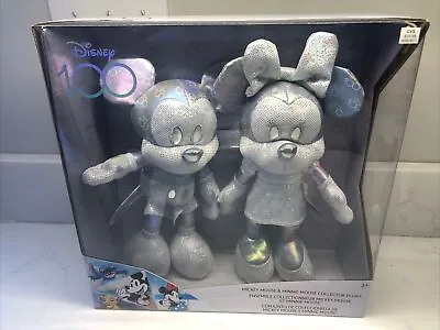 Disney100 Years Of Wonder Mickey Mouse & Minnie Mouse Collector Set Plush ~ NEW • $44.71