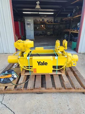 Yale 3 Ton Wire Rope Hoist W/ Motorized Trolly DEW3-135RT20S2 135 FT LIFT 460V • $8800