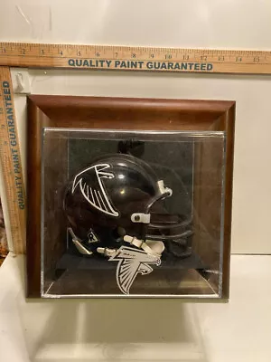 Nfl Atlanta Falcons Mini Helmet Wall Display Case And Mini Helmet • $64.95