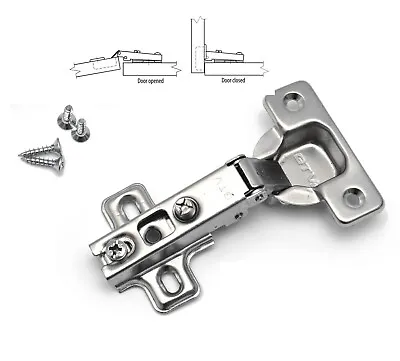 STANDARD KITCHEN CABINET DOOR HINGE 35 Mm  + Screws • £1.95