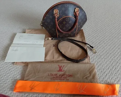 £579 • Buy Genuine Louis Vuitton Ellipse PM Monochrome Bag With Strap And Dust Bag.