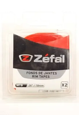 Zefal 26  X 18mm PVC Rim Tape Red Pair • $9.81