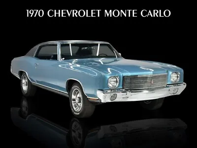 1970 Chevrolet Monte Carlo Metal Sign: LARGE SIZE 12 X 16 - Free Shipping • $33.88