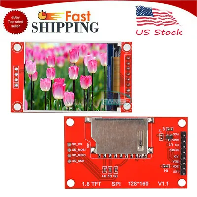 1/5/10pcs 1.8  SPI LCD Screen Module 128*160 TFT With SD Card Slot ST7735 Driver • $6.29