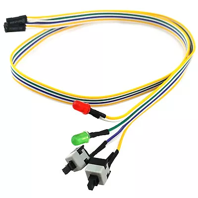 ATX Computer Motherboard Power Cable Press Switch On Off Reset PC HDD LED Wire • $6.78