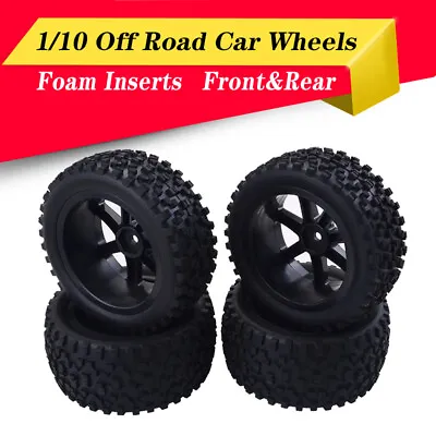 Front Rear Tires Wheels 12mm Hex For Redcat HSP Traxxas 1/10 RC Off Road RC Car • $18.09