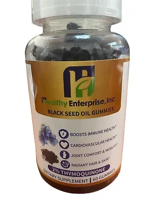 Black Seed Oil & Honey Gummies W/ 2%+ THYMOQUINONE | Nigella Sativa Seeds| • $19