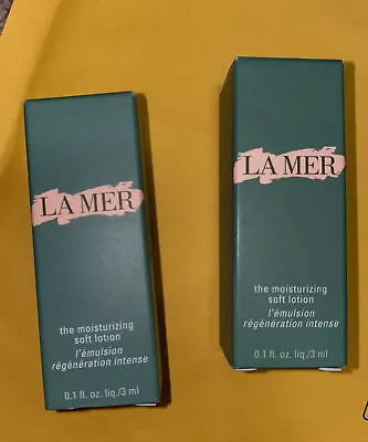 La Mer The Moisturizing Soft Lotion SET OF THREE  .1 Oz. Samples  • $23