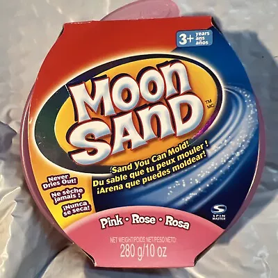 Moon Sand By Spin Masters - 10 Oz Pink In A Tub - 2010 - Brand New Sealed In Box • $11.95