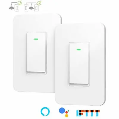 Nexete Smart WiFi Light Switch Remote Alexa Google  Voice Control Smart Life App • $33.99