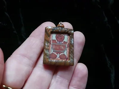 Polymer Clay Pendant Christmas Tree Vintage Ornament Gingerbread Man Cookie • $9.99