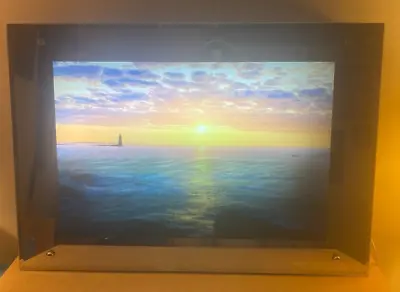Motion Image And Sound Lamp Moving Picture Lighthouse Ocean Sunset Framed • $69.99
