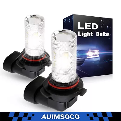 White 9145 H10 9140 LED Fog Light Bulbs For Ford F150 F250 F350 Super Duty 6000K • $16.99