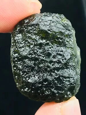 28ct Meteorite Moldavite Green Impact Fragment Meteor Stone Space Asteroid+coa • $0.99