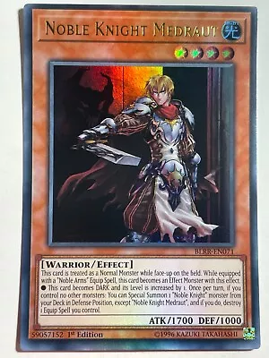 Yugioh - Noble Knight Medraut - Ultra Rare - BLRR-EN071 - 1st Edition Mint • £1.83