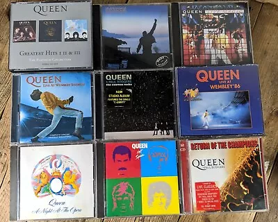 Queen CD Album Bundle X9: A Night At The Opera Hot Space The Cosmos Rocks • £49.95