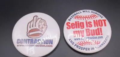 Minnesota Twins Contraction Button Lot - Bud Selig • $20