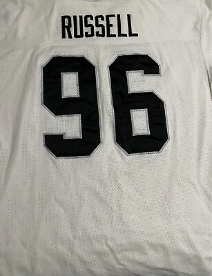 1999 Darrell Russell Oakland Raiders Nike Away Team Issued Jersey Size 52 • $225