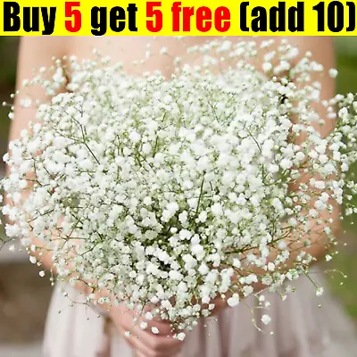 Artificial Fake Gypsophila Silk Flowers Home Party Bouquet Bridal Wedding Decor • £3.99