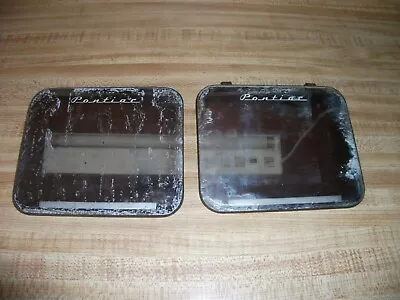 Vintage Original 40's 50's 60's Pontiac Auto Visor Vanity Clip On Mirror Set (2) • $4.75