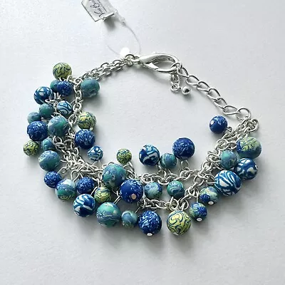Viva Beads Handmade Silver Chain Bracelet NWT • $20.50