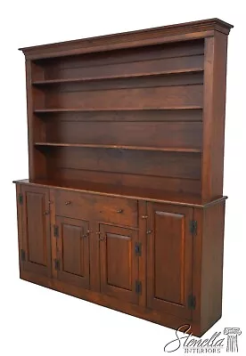 L61321EC: DR DIMES Primitive Country Style Step Back Cupboard • $3095