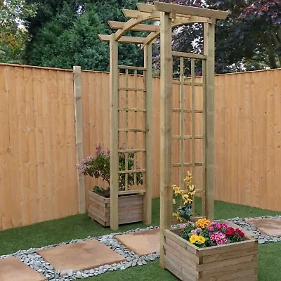 Waltons Bow Top Garden Trellis Arch Wooden Pressure Treated Arch 4 X 2 4ft 2ft • £136.49