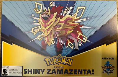 $0.99 • Buy Pokemon Sword And Shield LEGIT Gamestop Event Shiny Zamazenta Untouched