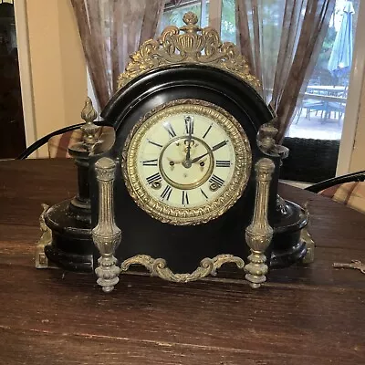 Antique ANSONIA Mantle Mantel Clock Company New York • $82