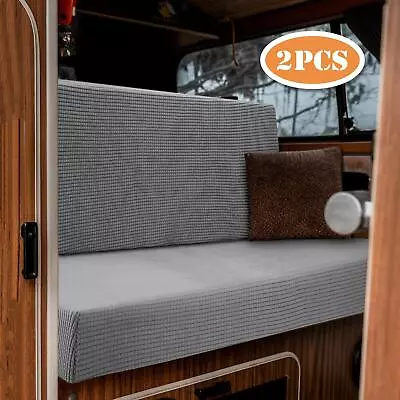 4Pcs Camper Cushion Covers RV Seat Covers Replacement Elastic Backrest Covers • $67.60